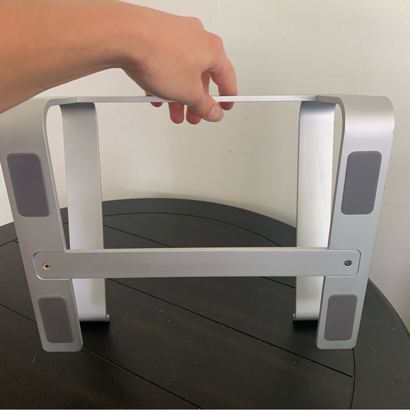 Macally Laptop Stand for Desk - Aluminum Laptop Riser Stand for Desk - Ergonomic - Picture 7 of 11